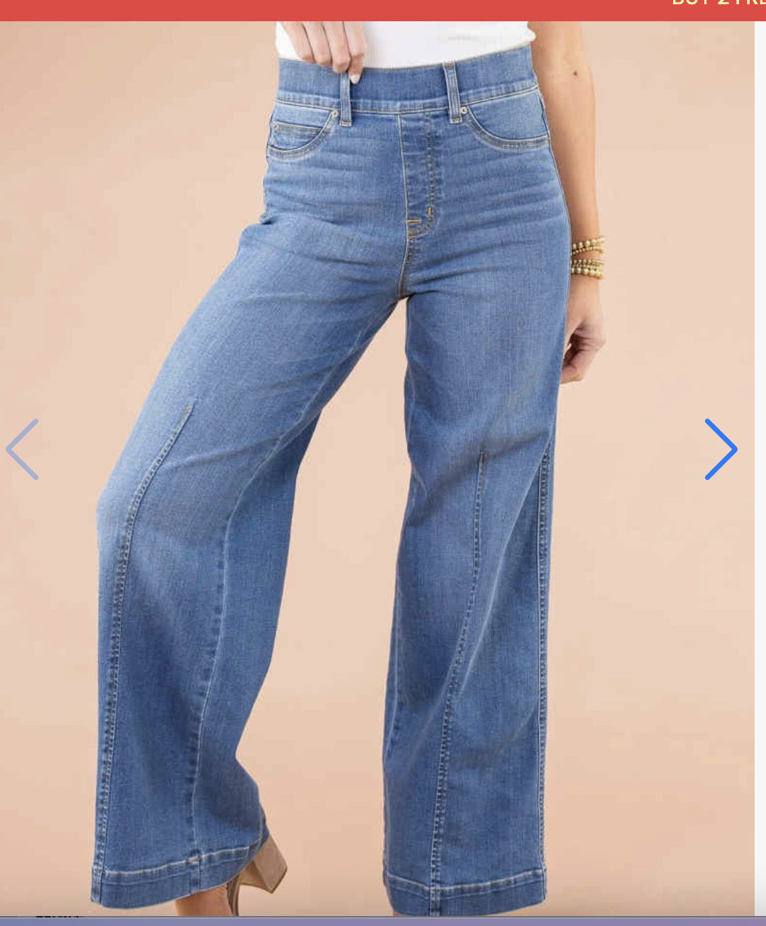 Vintage Fleece-Lined High-Waist Wide-Leg Jeans for Women