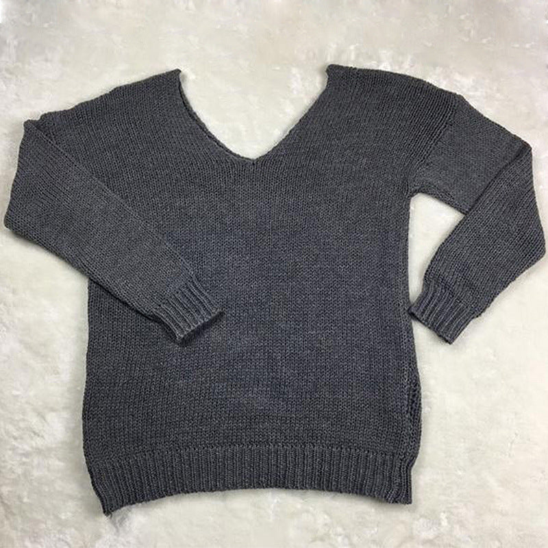 Women's Off-the-Shoulder Long Sleeve Sweater