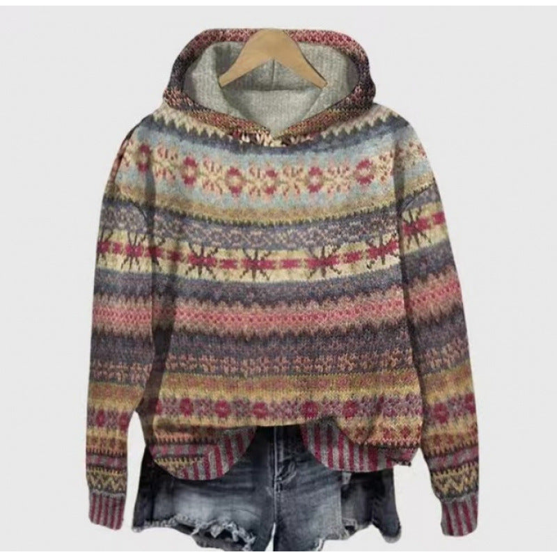 Hot Sale Printed Hoodie Coat