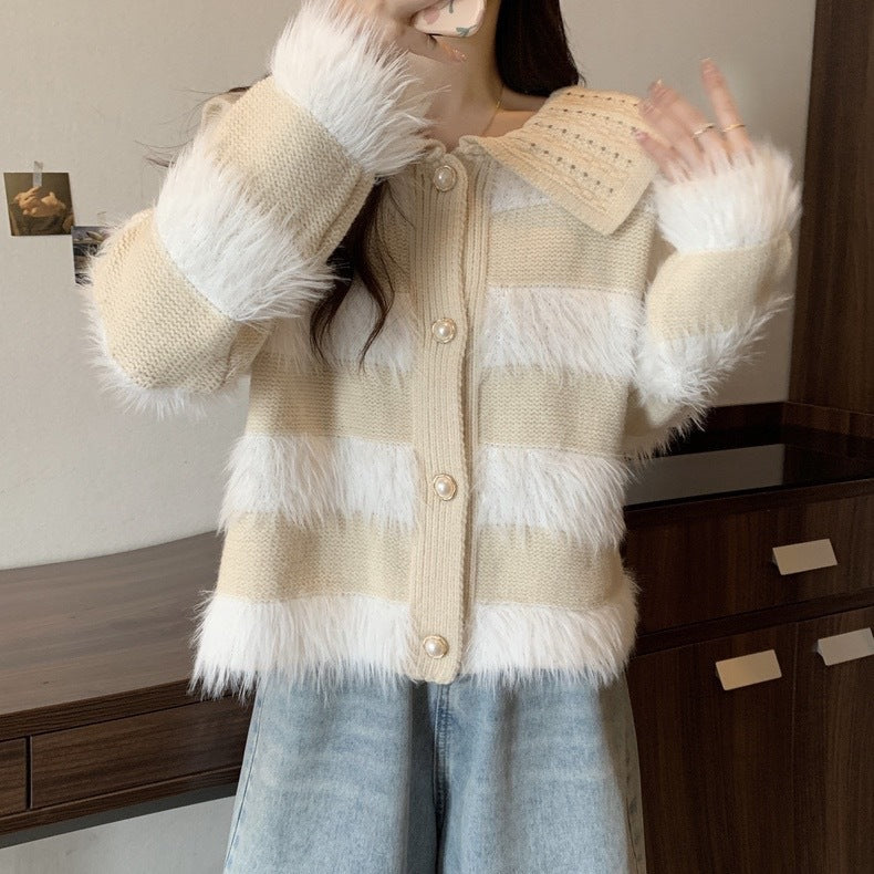 Mink Fur Sweater Coat for Women - Autumn and Winter Collection