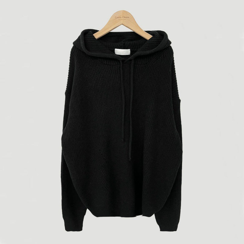 Women's Hooded Mid-Length Sweater