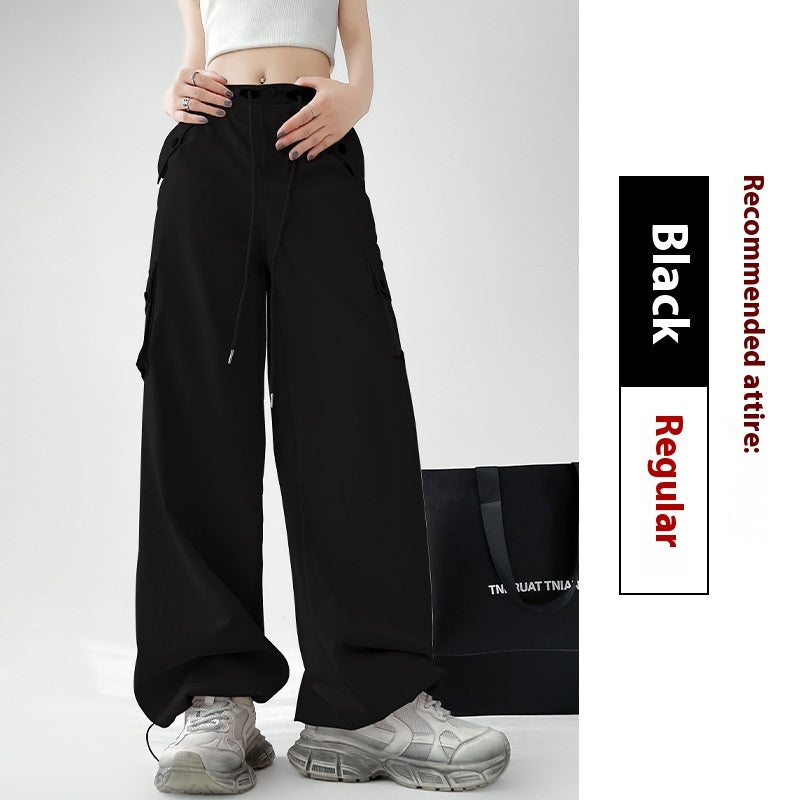 Women's High-Waist Casual Sports Wide-Leg Pants – Comfortable and Stylish Fit