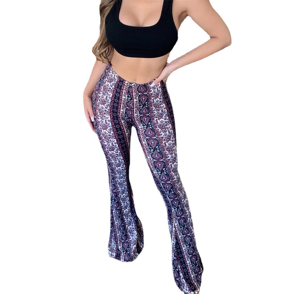 Slim and Sexy Print Trousers for Women