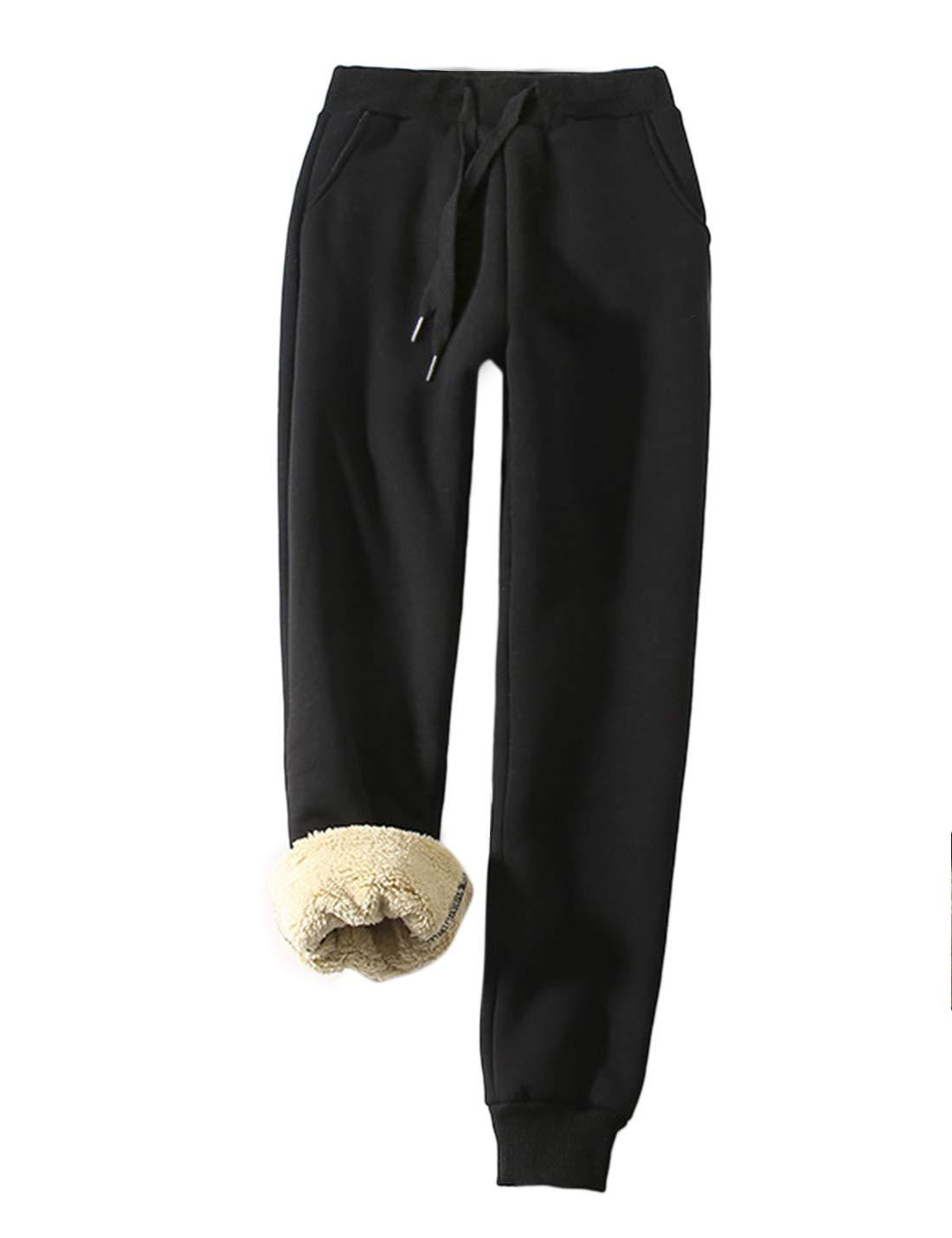 Casual Loose-Fit Tapered Fleece-Lined Sports Pants