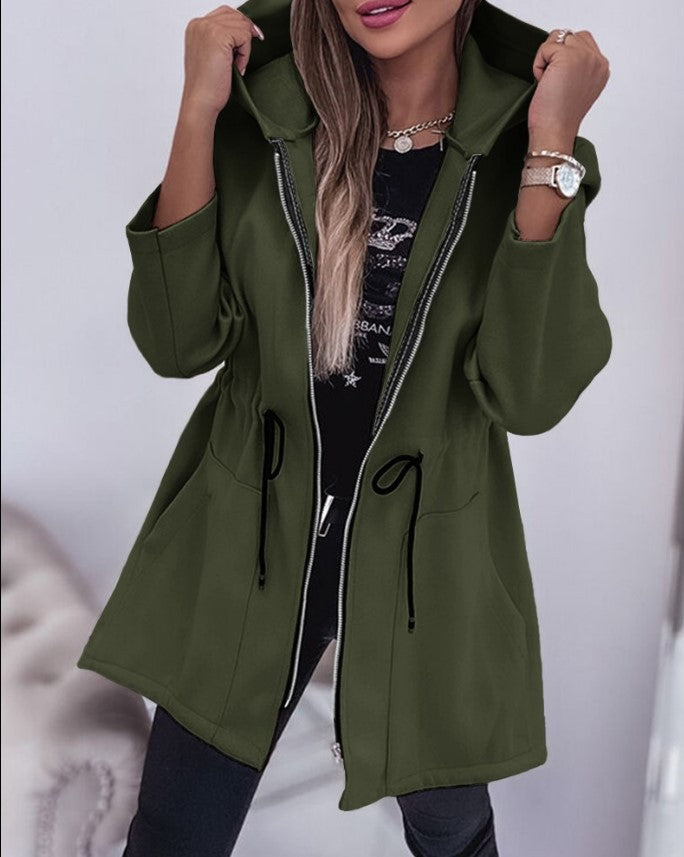 Women's Fashion Casual Hooded Coat