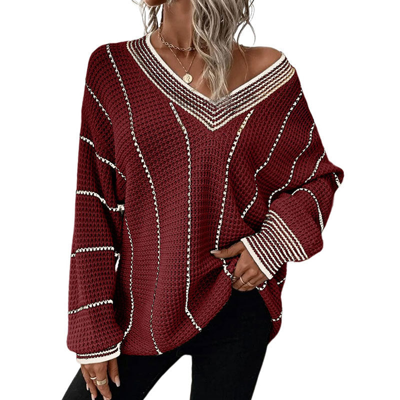 Vertical Casual Loose Sweater for Womenn