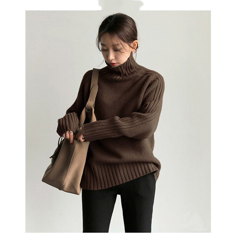 Japan And South Korea's New Turtleneck Knitting Sweater