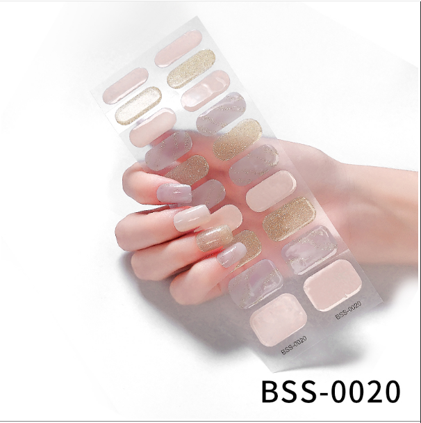 Gel Nail Stickers European And American Semi-curing