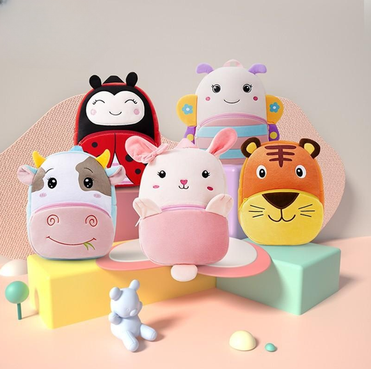 Adorable Plush Children's Backpack, Perfect for Kindergarten and Your Cute Little One.