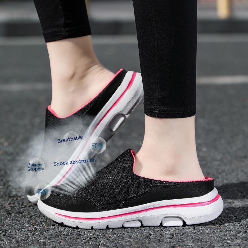 Latest Oversized Women's Shoes Half Support, Single Shoe, Flat Sole