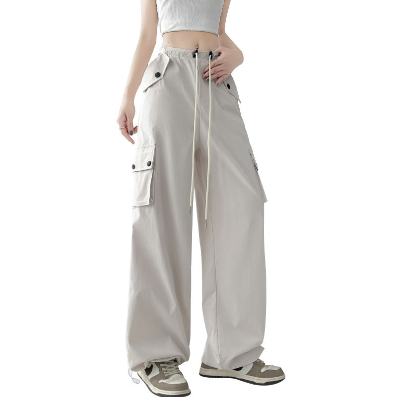 Women's High-Waist Casual Sports Wide-Leg Pants – Comfortable and Stylish Fit