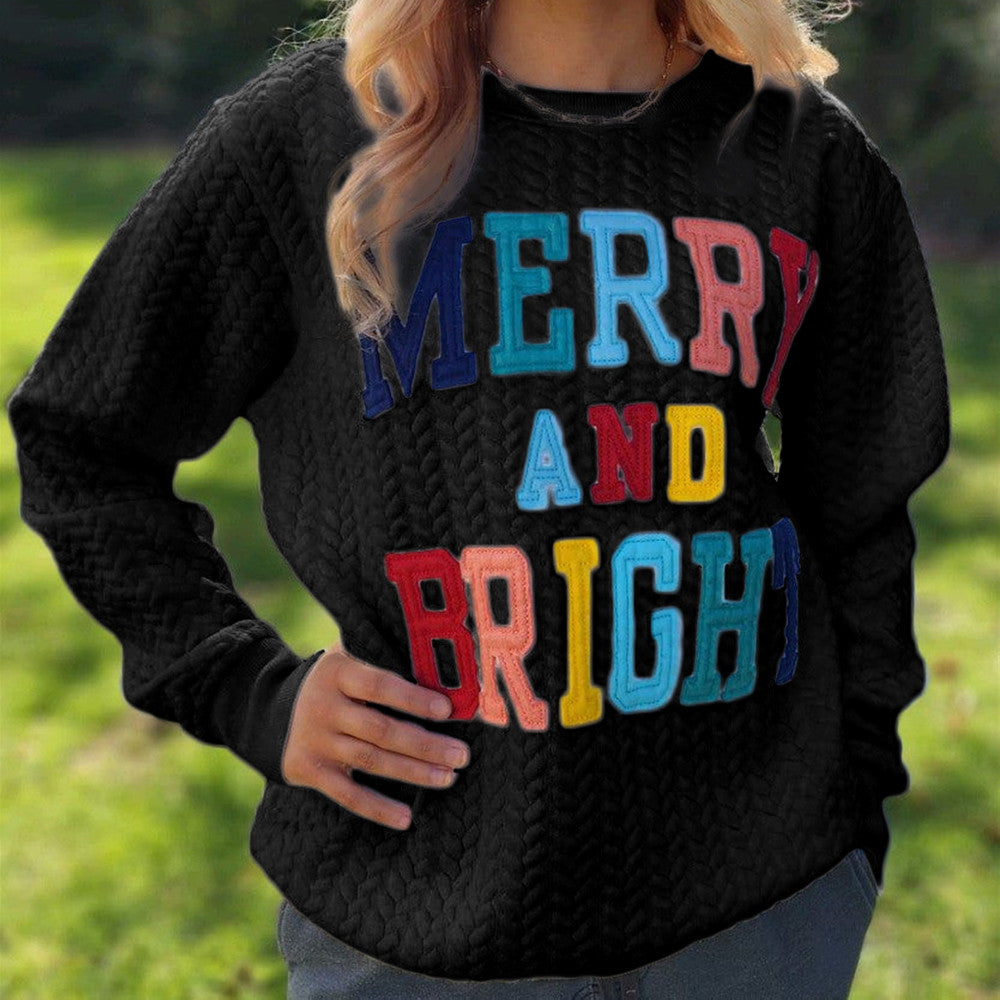 Printed Multicolor Long-sleeved Sweater