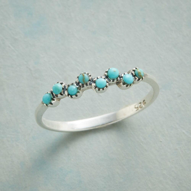 And Into Turquoise Ring Blue