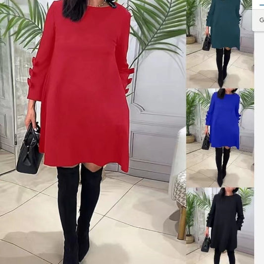 Women's Fashion Casual All-matching Dress