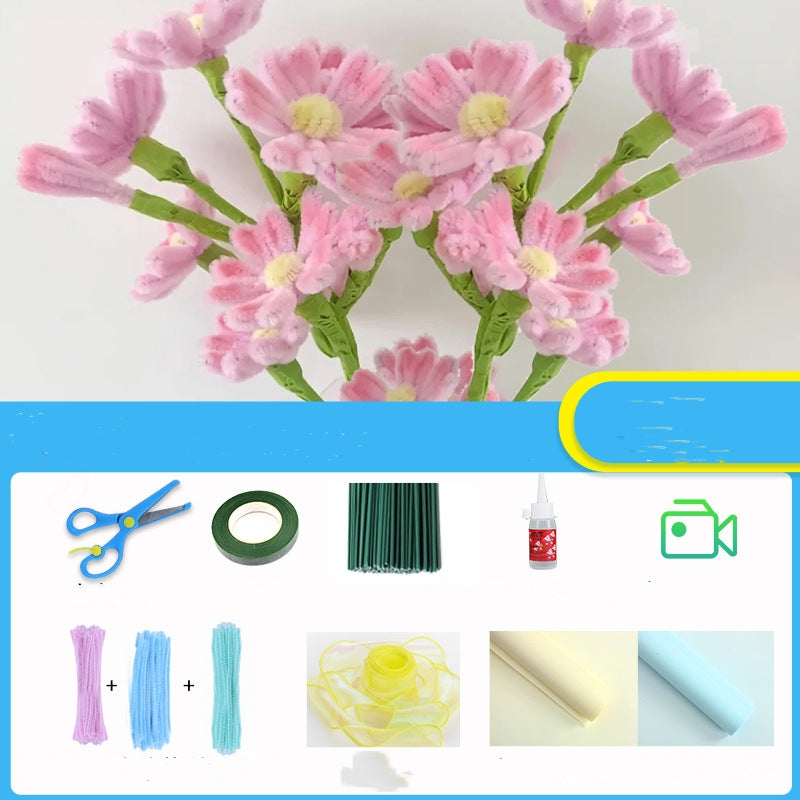 38 Women's Day Children's Handmade Bouquet Diy Materials Made For Girls