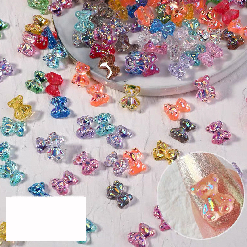 Symphony Candy Bear Jewelry Nail Decoration Rhinestone