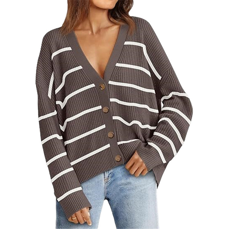 Women's Lightweight Sweater Cardigan – No Pilling, No Fading, with Buttons