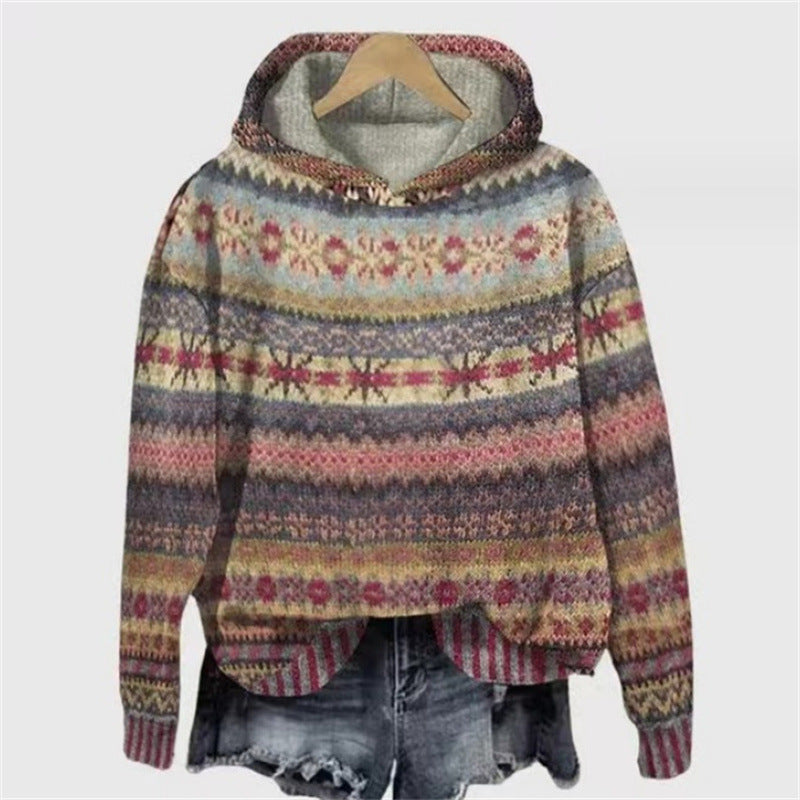 Hot Sale Printed Hoodie Coat