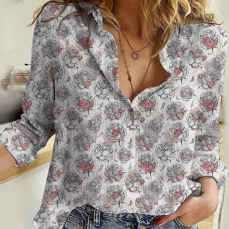 Women's Fashion Casual Shirt with Printing Series