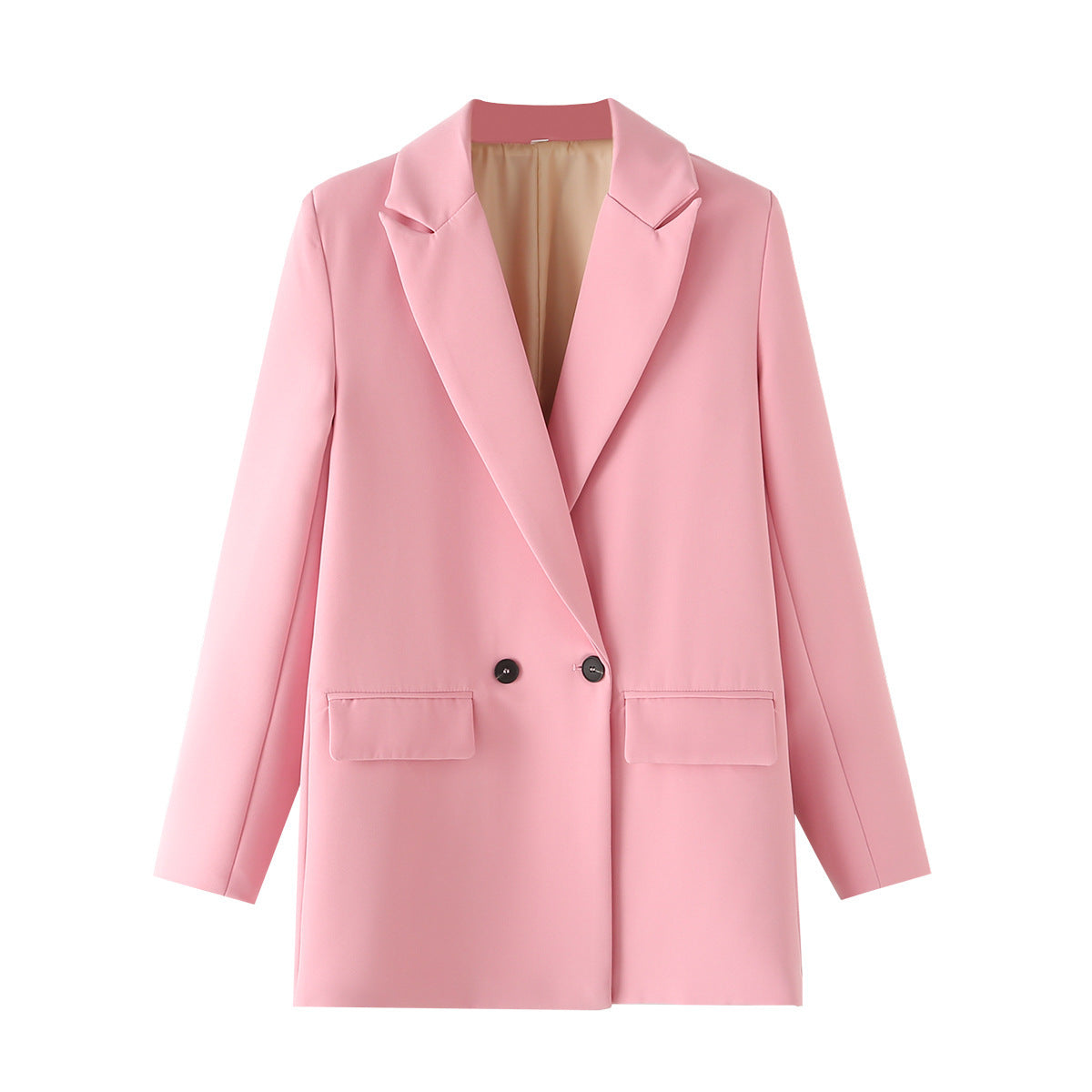 Women's Multicolor Double-Breasted Suit Coat