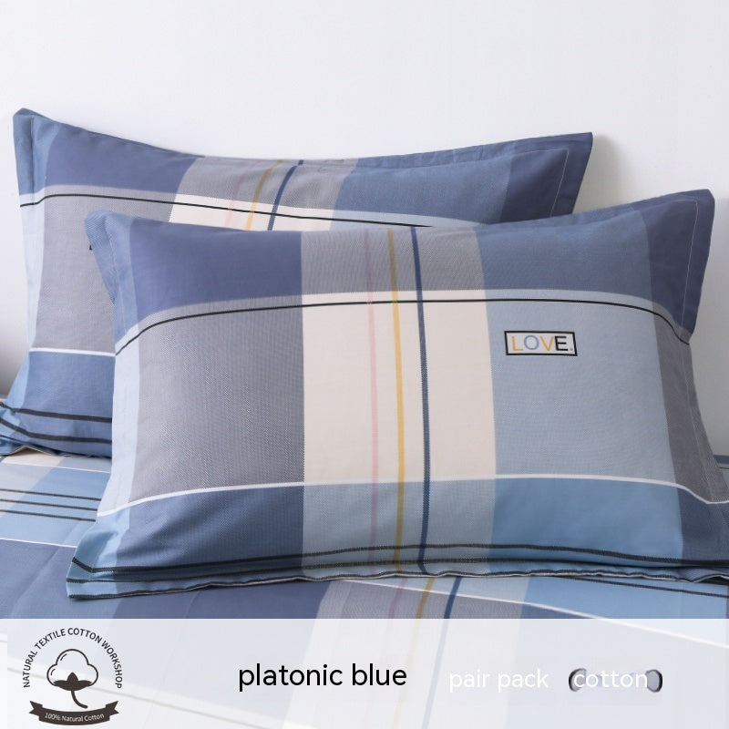 A Pair Of Cotton Pillowcases For Household Use