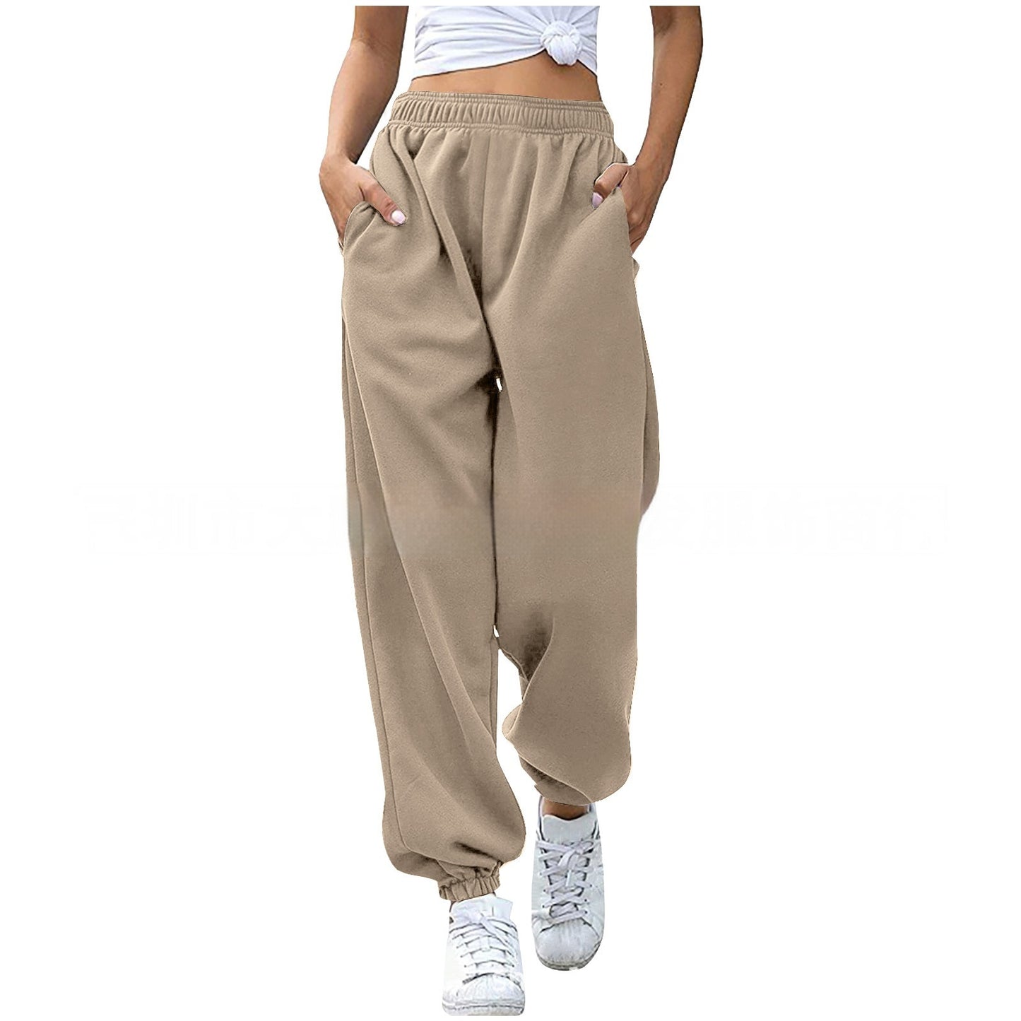 Women's Casual High-Waisted Loose Sports Pants