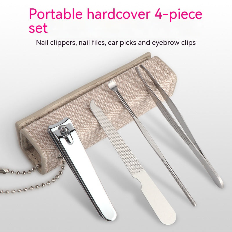Portable Manicure Set with Multiple Colors, Equipped with Essential Manicure Tools