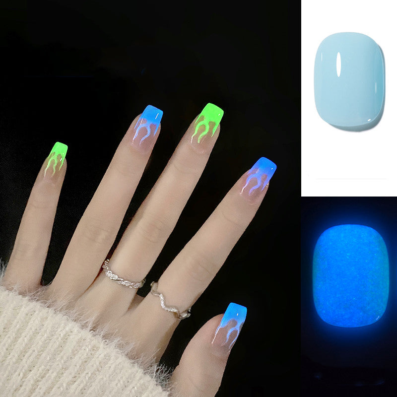 Fluorescent Nail Polish Glue Is Fashionable