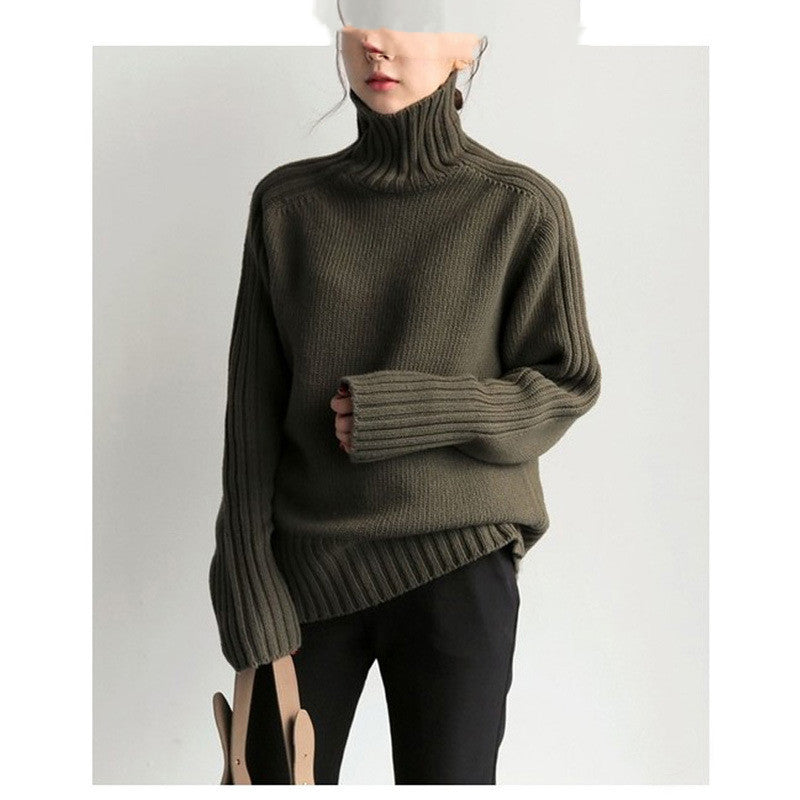 Japan And South Korea's New Turtleneck Knitting Sweater