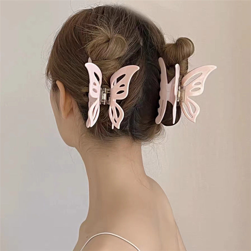 Hollow Butterfly Acetate Hairpin