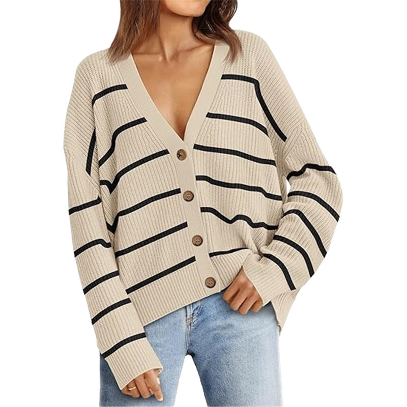 Women's Lightweight Sweater Cardigan – No Pilling, No Fading, with Buttons