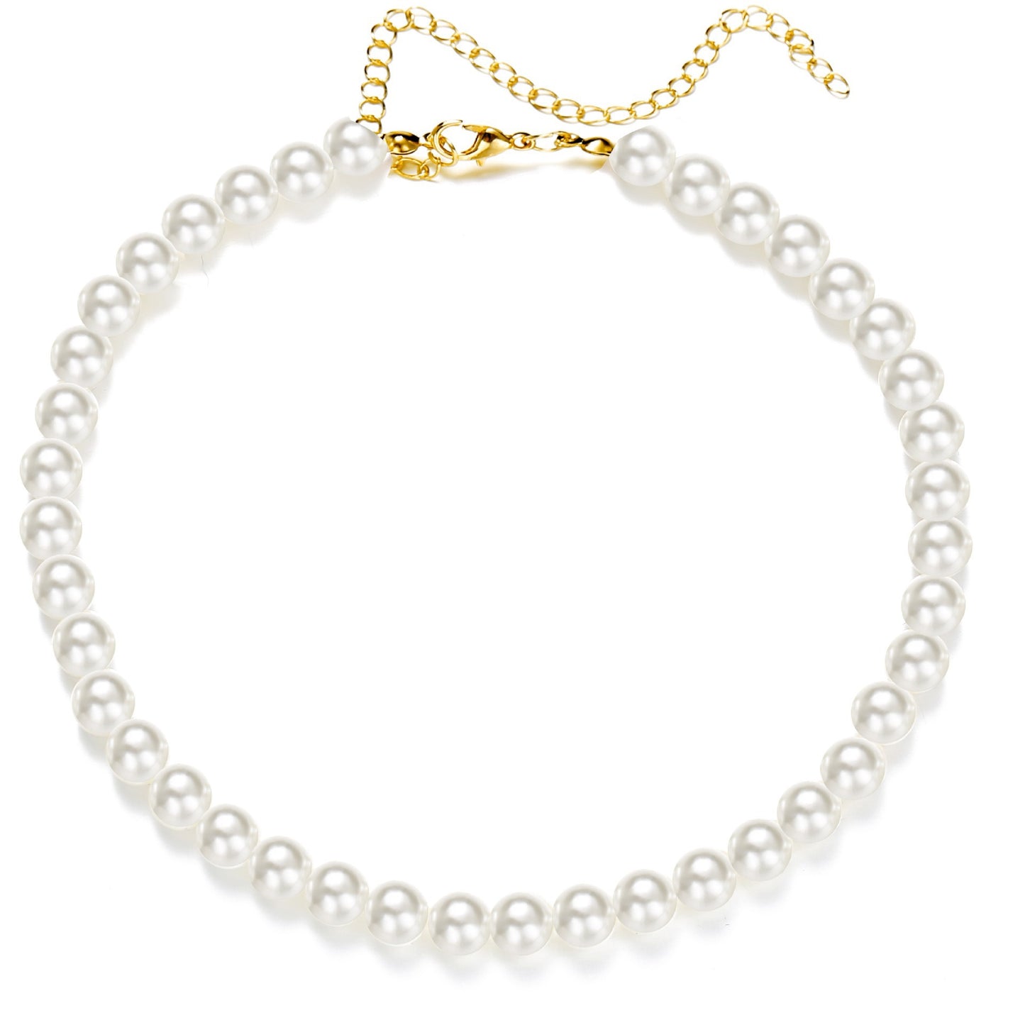 Simple Pearl Necklace Clavicle