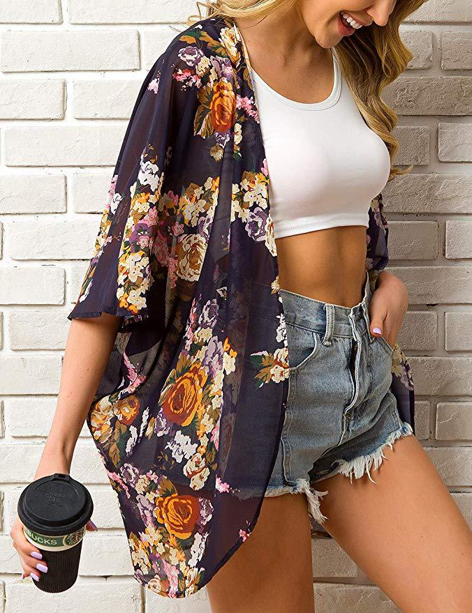 Sun-Protective Printed Women's Cardigan for Stylish Outdoor Wear