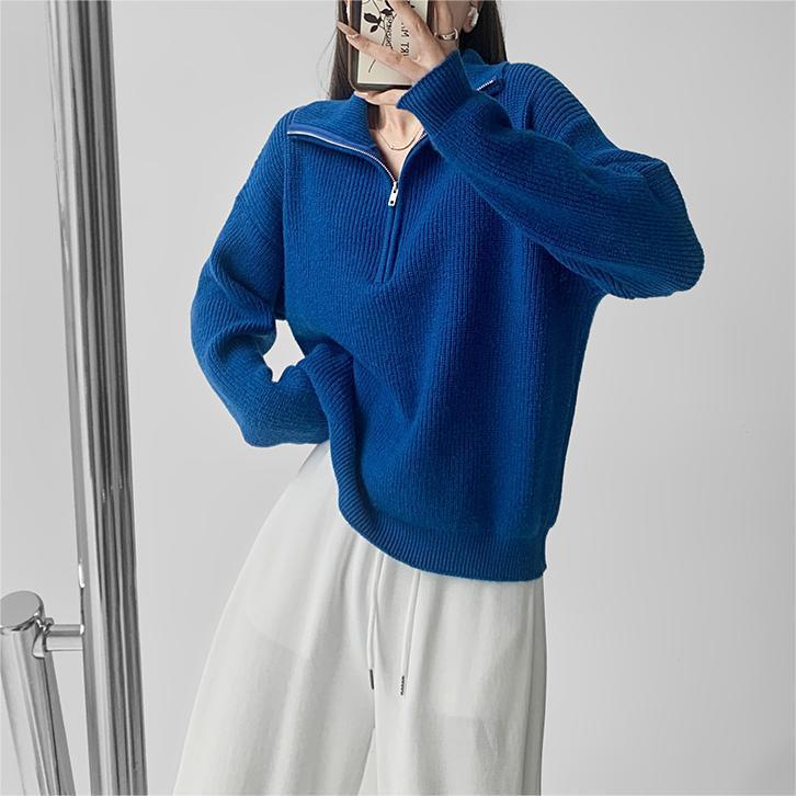 Autumn and Winter French Minority Idle Style Pullover Sweater