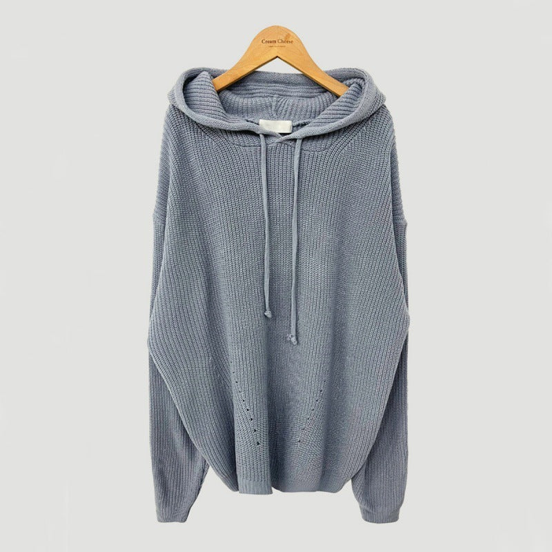 Women's Hooded Mid-Length Sweater