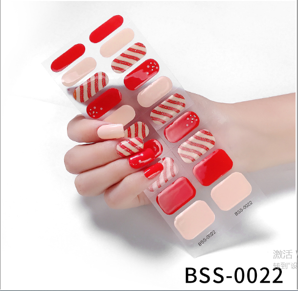 Gel Nail Stickers European And American Semi-curing