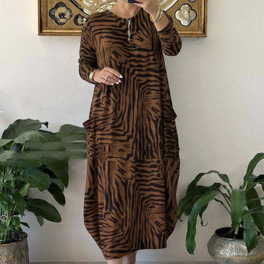 "Leopard Print Dresses for Women, Perfect for Spring and Autumn