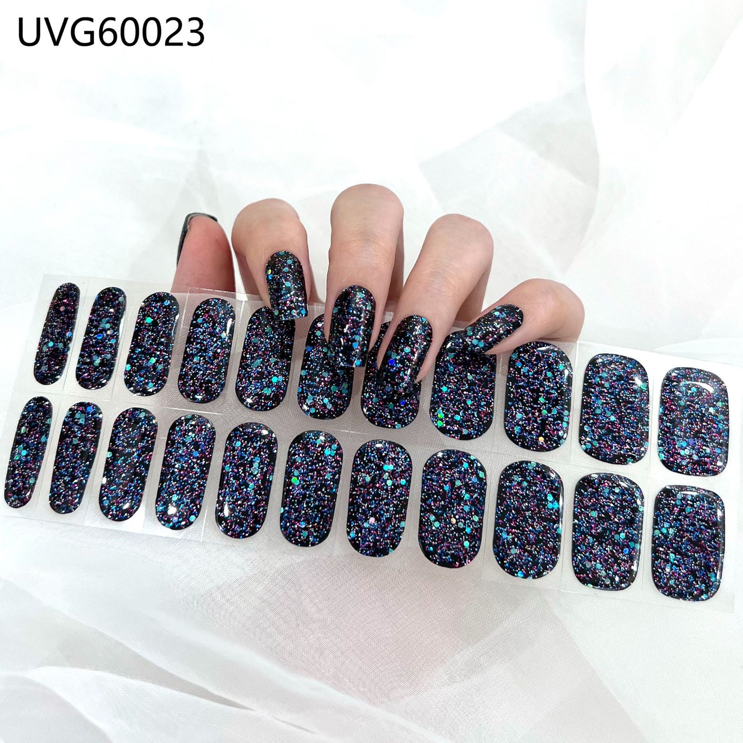 Ins Ice Transparent Nude UV Gel Nail Sticker