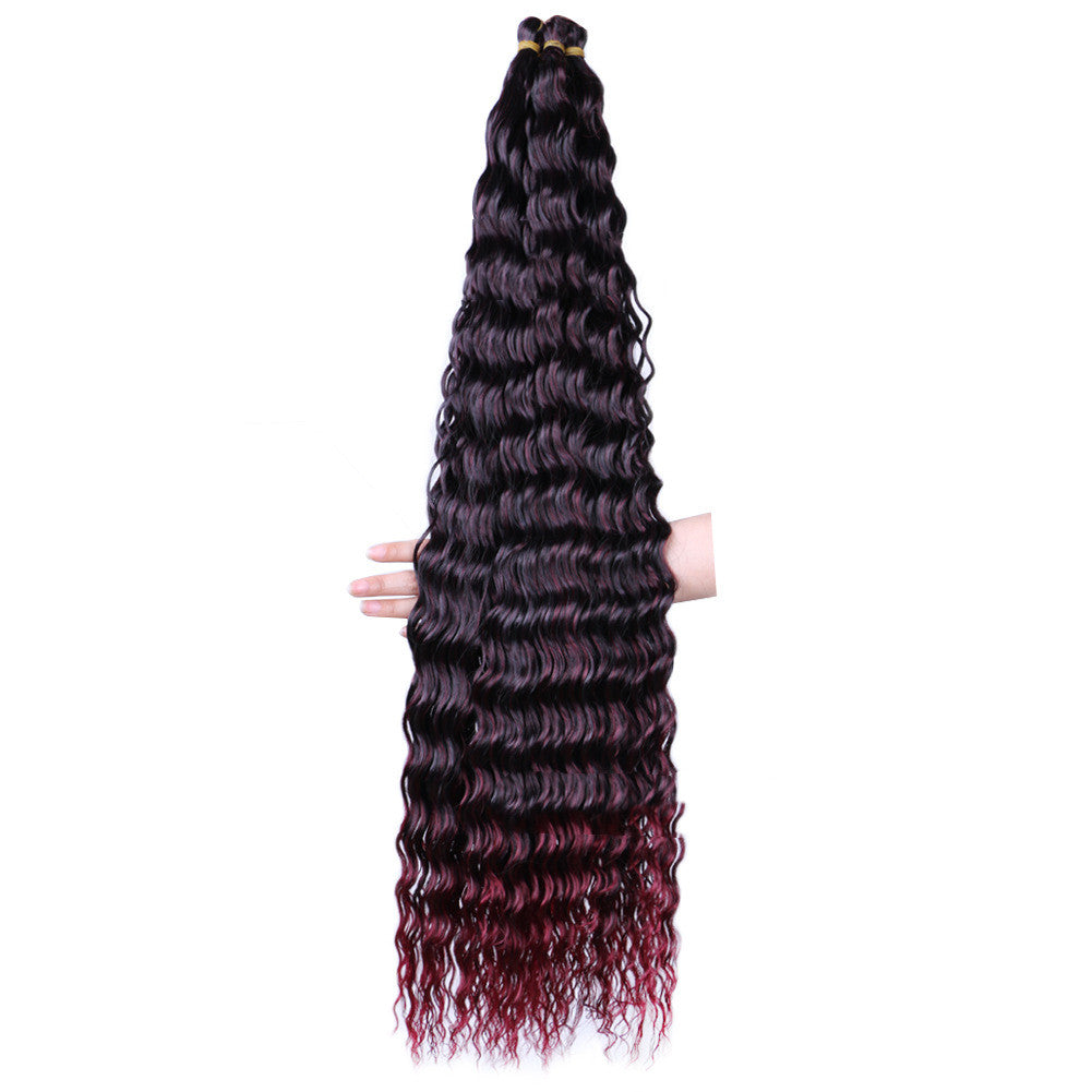 Chemical Fiber Wig Crochet Deep Curve 32inch