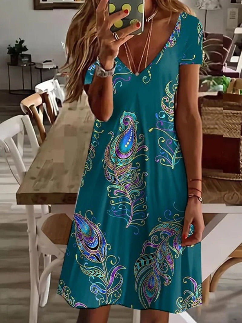 New Fashion Printing Dress in Colorful Design