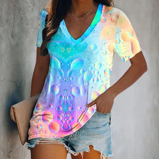 3D Printed Loose-Fit Short Sleeve Top