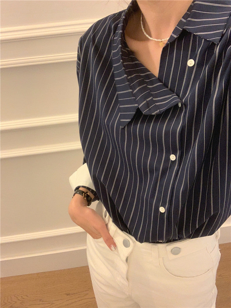 Loose Side-Buckle Shirt for Women