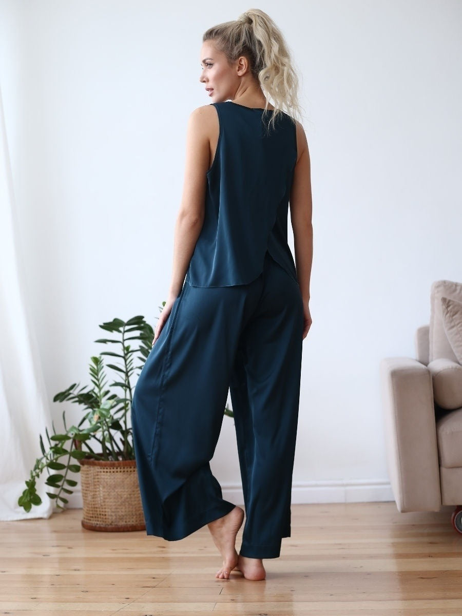 Minimalist Vest and Trousers Pajama Set, Perfect for Women's Fashion Comfort