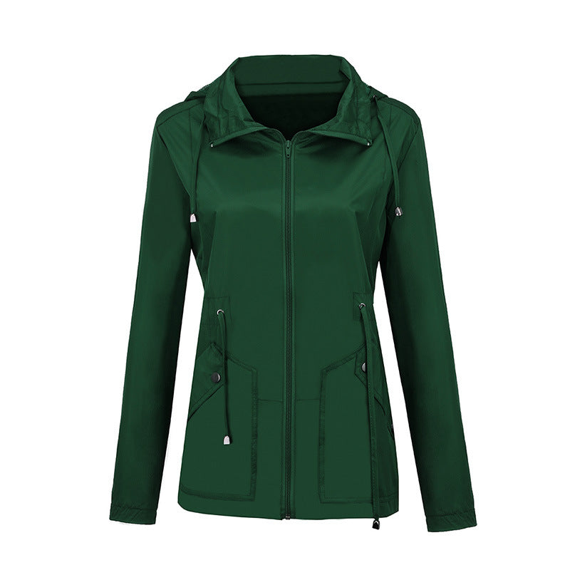 Hooded Waist Sports Outdoor Jacket