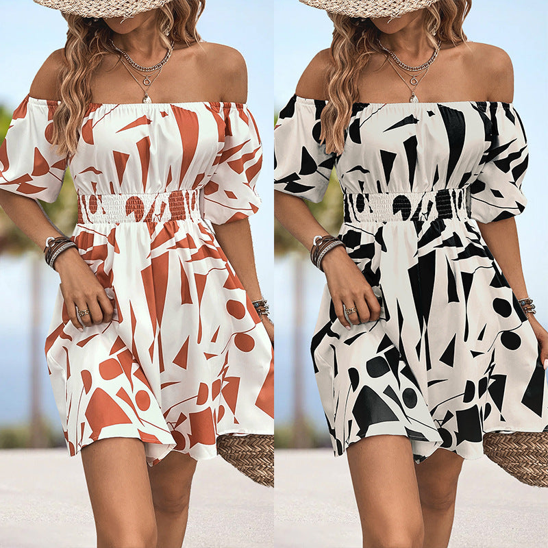 Stylish Casual Print Dress for Women's Fashion