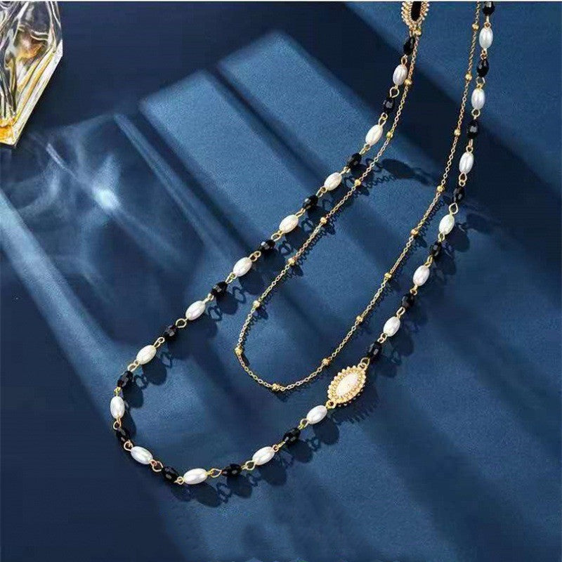 Women's Pearl Sweater Chain Special Interest Light Luxury Temperament