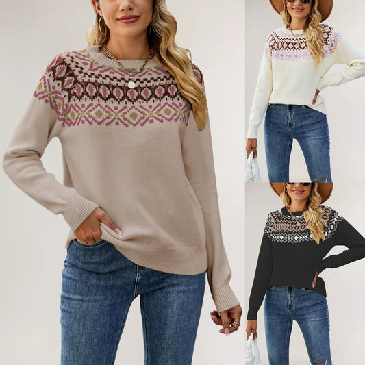 European and American Halloween Loose Knit Pullover