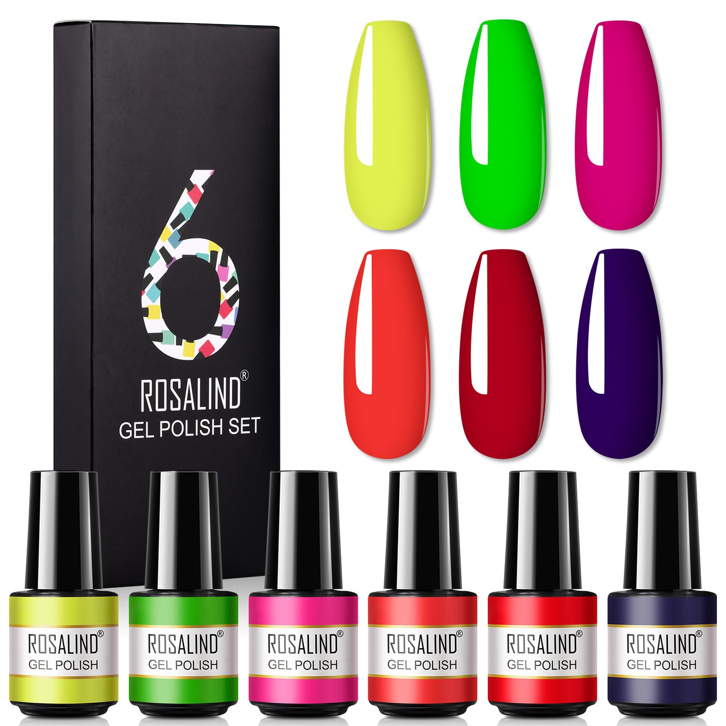 Korean Nail Color Glue Set: One-Color Fine Glitter Nail Polish in a Box