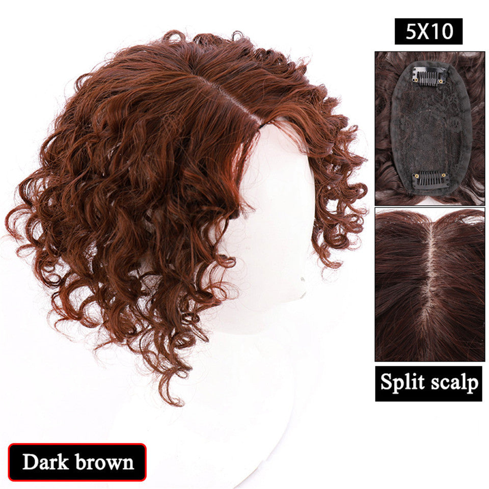 Women's Fashion Simple Curly Hair Wig Set