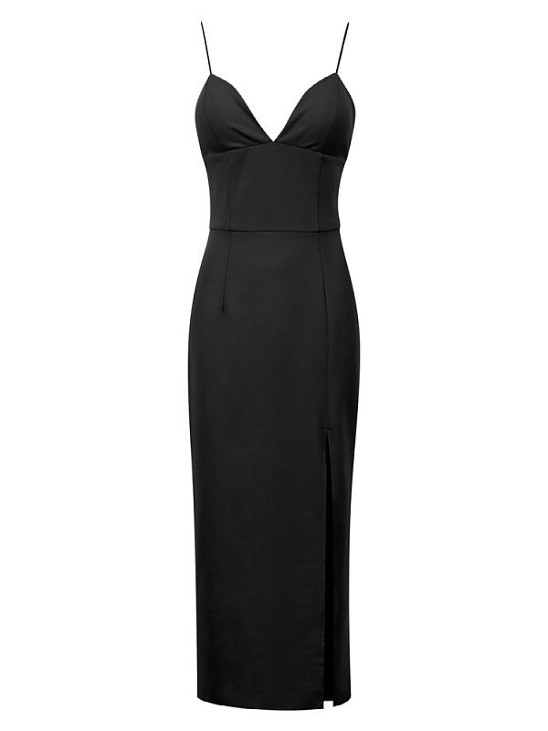 Women's French V-neck Sling Dress